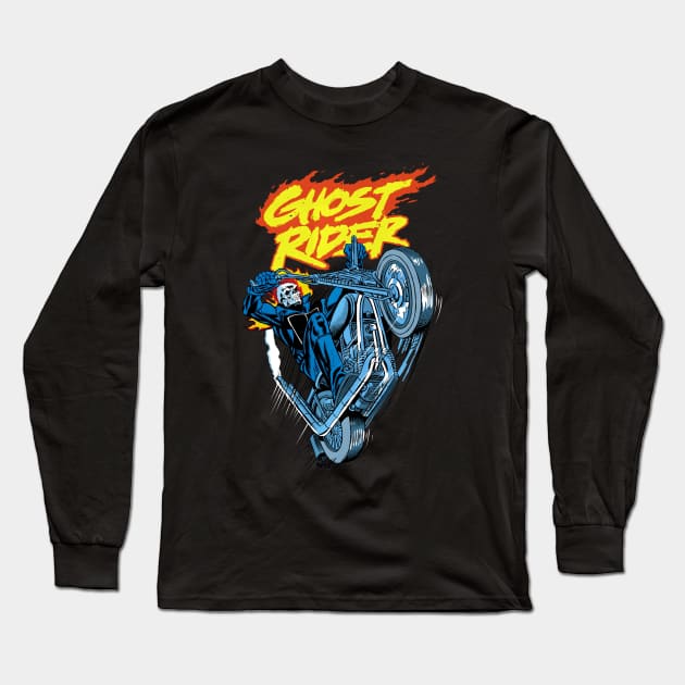Ghost Rider Long Sleeve T-Shirt by OniSide